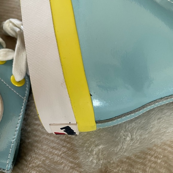 SIZE 6 Pro Keds Blue and Yellow Colorful High-Top Sneakers NWOT - Picture 3 of 10